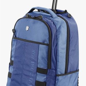 Victorinox VX Sport Wheeled Cadet Backpack with Pass Thru Sleeve, Blue
